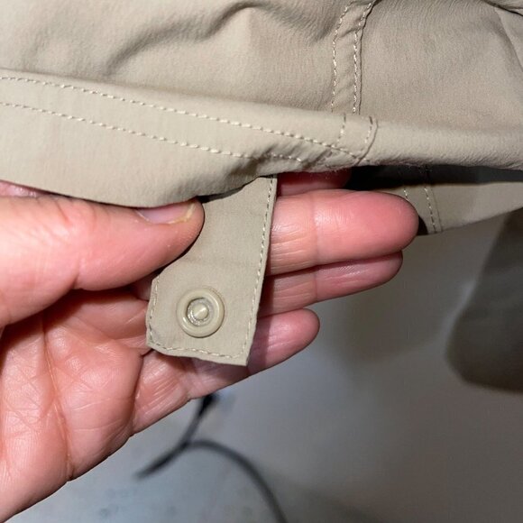 Prana Aria Womens Convertible Capri Pants Size 2 Tan Orange Pants Short Inseam - Picture 7 of 12